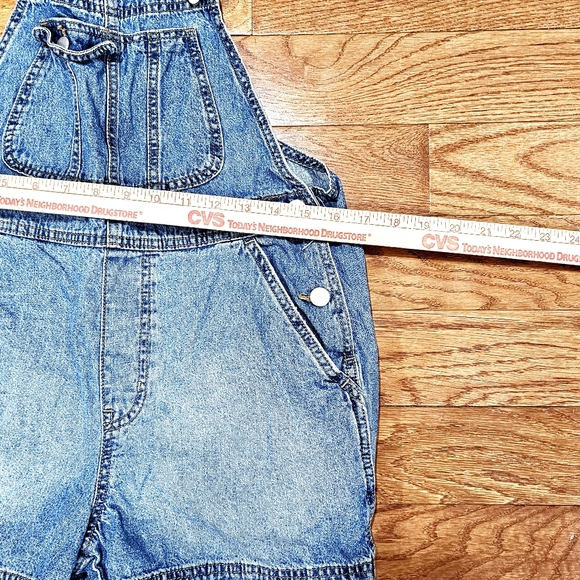 No Boundaries Denim Overalls (Midwash) Size M Juniors - Picture 6 of 8